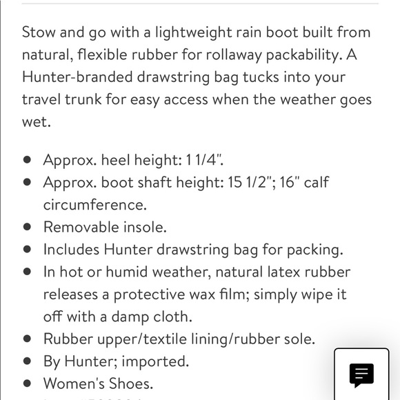 COPY - NWT 'Tour' Packable Rain Boot - Picture 5 of 5